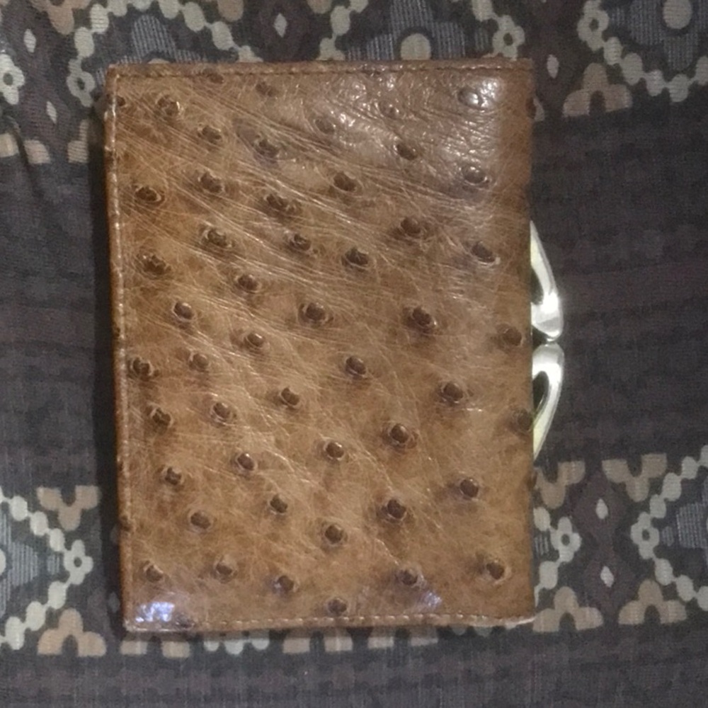 Genuine Ostriches Leather coin purse Wallet